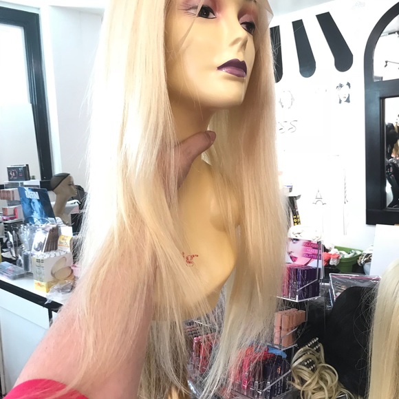 Fulllace Wig Blonde Sale tax time buy Human hair main image 4